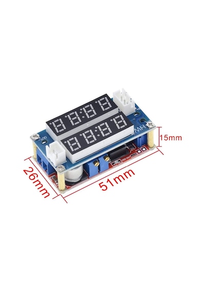 Gözelerelektronik-Xl4015 5A Voltaj Ayarlı Çift Ekranlı Gerilim Azaltıcı Modül