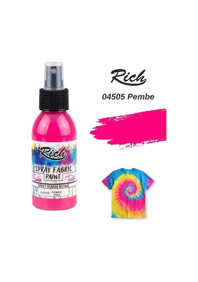 Rich Spray Fabric Paint Sprey Kumaş Boyası 100 Ml Pembe 04505