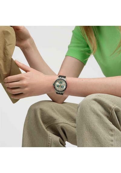 Swatch Obsıdıan Ink Sust402 Kol Saati Krem