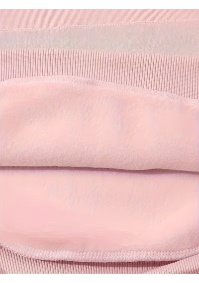Nevermind Sevgili Çift Kombin Hoodie Notalı Kalp Baskılı Oversize Kapüşonlu Pembe