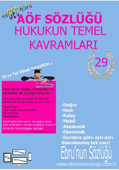 AÖF İİBF Ebrunun Sözlüğü Hukukun Temel Kavramları - E Sözlük
