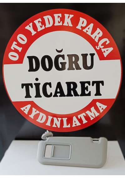 Toyota Corolla Sol Güneşlik  Tip Gri Elektirkli Aynalı 2007-2013