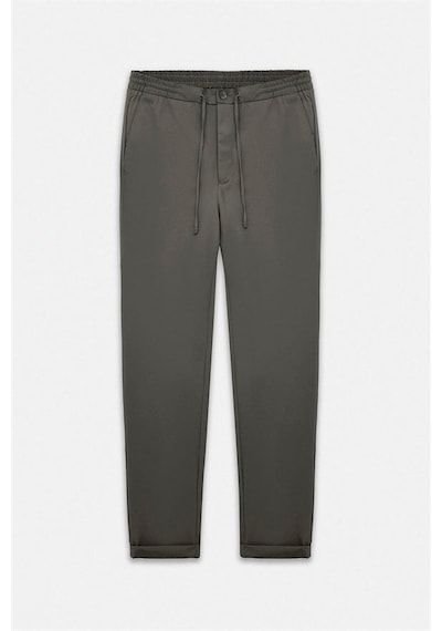 Süvari Koyu Haki Slim Düz Jogger Pantolon Pn2020500758-yh5