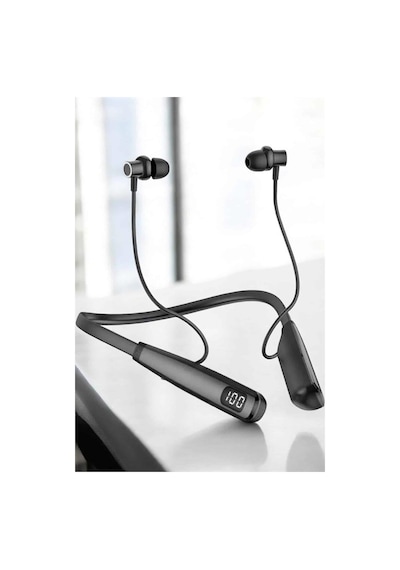 Boyun Bantlı Bluetooth Kulaklık Yüksek Ses Kaliteli 100 Saat Kulaklık 2