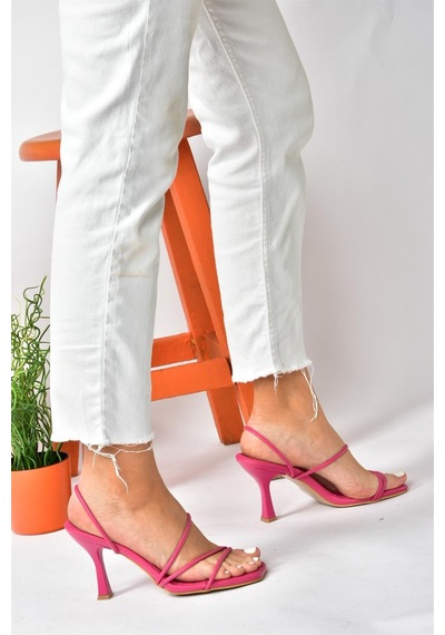 Fox Shoes Fuşya Kalın Topuklu Kadın Ayakkabı P590033909 Fuşya