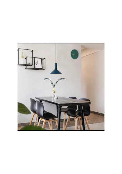 Rys Retro Metal Dekoratif Metal Gece Mavisi Tekli Sarkıt Avize Çap 30 Cm-rys9 Beyaz