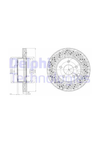 Delphı Fren Dıskı On Mercedes Amg W204 S204 C204 Delphı Bg4142c A2044213612