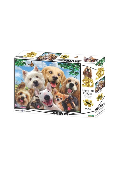 Prime 3d - Köpek Selfie 500 Parça Yetişkin Puzzle 10376