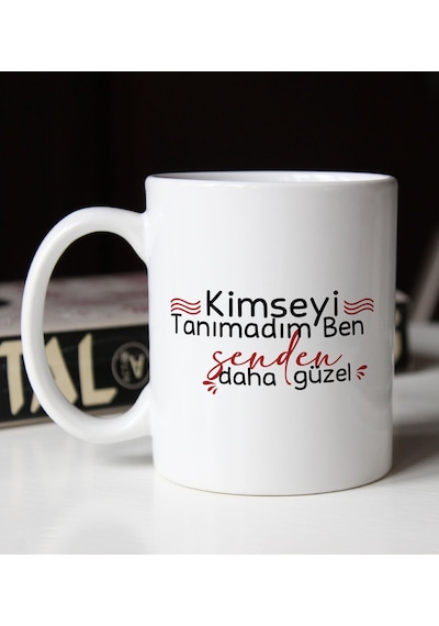 Bk Gift Kimseyi Tanımadım Ben Tasarımlı Beyaz Kupa Bardak Arkadaşa Hediye , Doğum Günü Hediyesi-2 Bitmeyen135607 Bk Gift