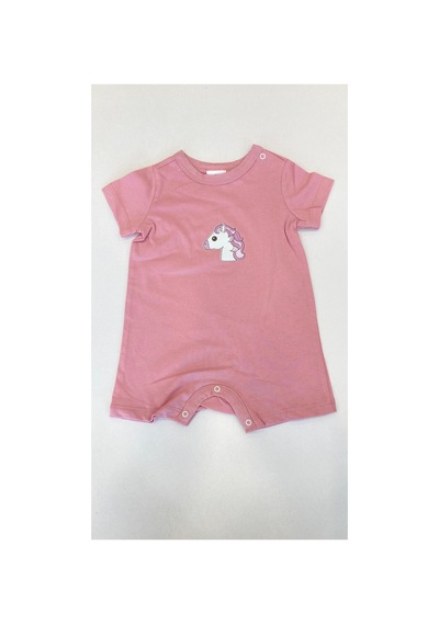 Fuar Baby Miniklere Özel Kız & Erkek Bebek Pamuklu Kısa Paça Tulum Unicorn Desenli Fuar Baby Miniklere Özel Kız & Erkek Bebek Pamuklu Kısa Paça Tulum Unicorn Desenli