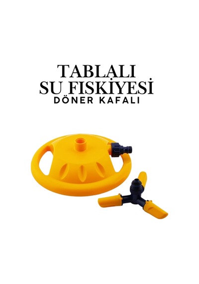 Hareketli 3 Kollu Dönerli Bahçe Fıskiyesi - Ayarlanabilir Tablalı Çim Sulama Aparatı Plastik Dy6013 Diğer