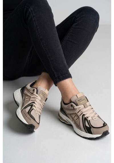 Papuçcity Wckrs 2945 Unisex Yürüyüş Koşu Günlük Spor Ayakkabı Bej
