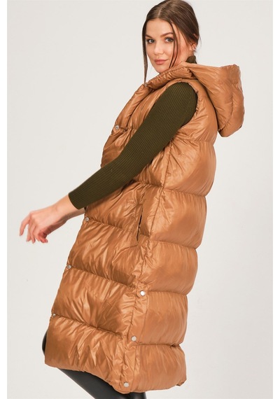 Z6734 Dewberry Xexese Bayan Yelek-camel CAMEL