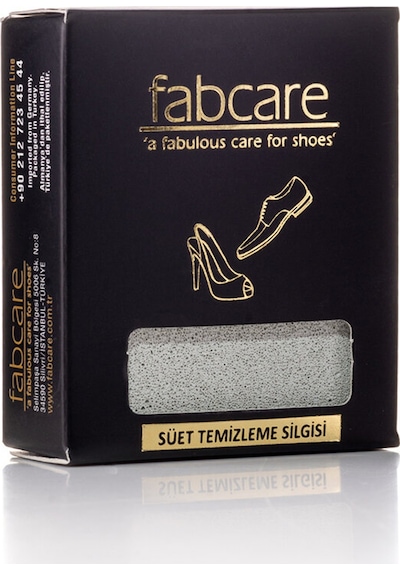 2 Adet Fabcare Suet Silgisi Gri Çok Renkli