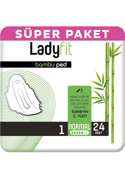 Ladyfit Bambu Hijyenik Ped Normal 24'lü