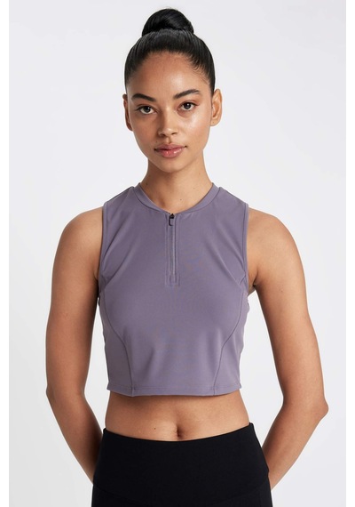 DeFactoFit Crop Bisiklet Yaka Sporcu Atlet D0638AX24AUPR466