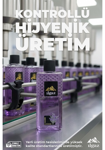 Ilgaz Lavanta Kolonyası 4'lü Set 80 Derece 400 Ml Elegance Series