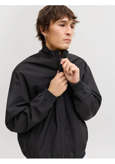 Jack & Jones Jack&jones Jjecharge Stand Collar Erkek Bomber Ceket 12288895 Siyah