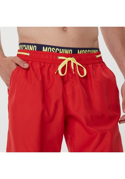Moschino Erkek Sarı Deniz Şortu-a42179301
