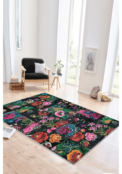 West Home Dijital Baskı Yıkanabilir Kaymaz Taban Leke Tutmaz Mutfak Halısı Salon Halısı Ve Yolluk Wh 480 Multy