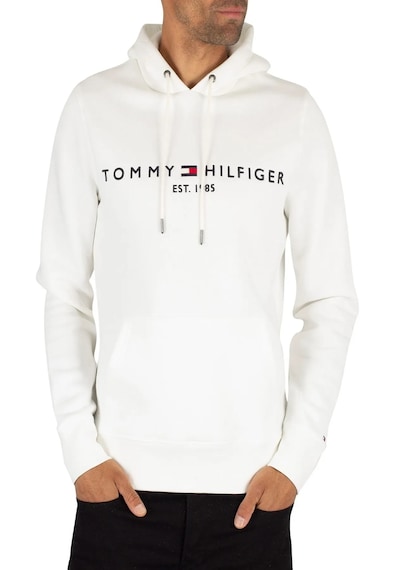 Tommy Hilfiger Kapşonlu Sweatshirt Beyaz