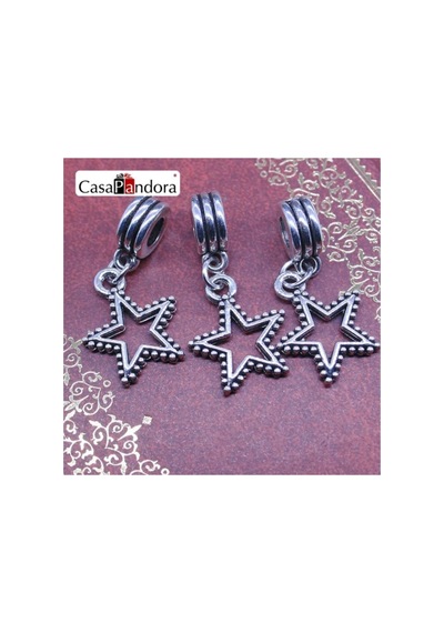 Gümüş Yıldız Charm, Charm Bileklik Kolye, Uyumlu Gümüş Gümüş