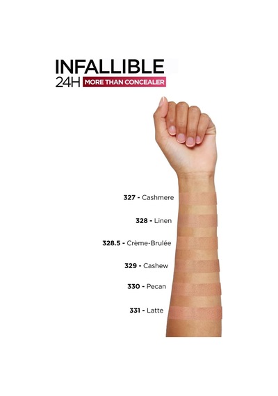 L'oréal Paris Telescopic Maskara - Siyah &amp Infaillible Tüm Yüze Uygulanabilir Kapatıcı 327 Cashmere Makyaj Seti Genel