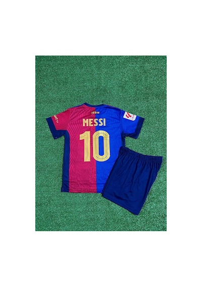 Barcelona Yeni Sezon Lionel Messi Çocuk Forması İç Saha Çok Renkli
