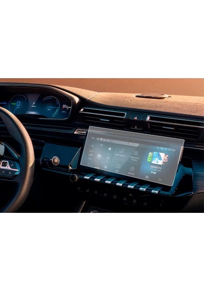 Peugeot 508 10 İnç Mat Ekran Koruyucu Multimedya Şeffaf