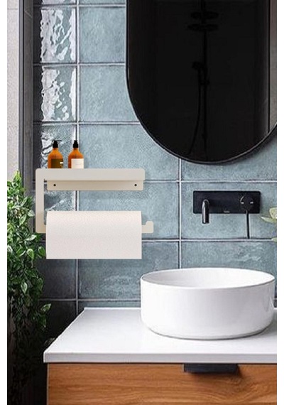 Rulo Kağıt Havluluk Peçetelik Banyo Düzenleyici BEYAZ KAGITHAVLU