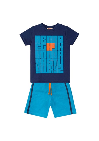 Denokids Alfabe Erkek Çocuk T-shirt Şort Takım Çok Renkli Denokids Alfabe Erkek Çocuk T-shirt Şort Takım Çok Renkli