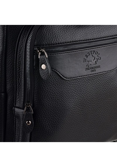 Westpolo Vegan Deri Şık Ve Fonksiyonel Unisex Sırt Çantası - 6012 Siyah