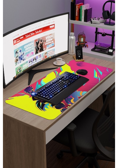 Cyberpunk Edgerunners Dikişli Kauçuk Oyuncu Mousepad V3 - 90x40 Xxl Gaming Mouse Pad