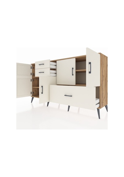Hyperion Konsol 5 Raflı 3 Çekmeceli 5 Kapaklı 176x44x99 Çam-aytaş Çam-aytaşı Hyperion Konsol 5 Raflı 3 Çekmeceli 5 Kapaklı 176x44x99 Çam-aytaş Çam-aytaşı