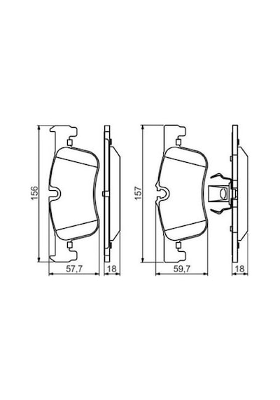 Bmw 1 F20 116d Ed 1.6 2012-2015 Bosch Ön Balata Wva25014