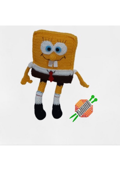 Amigurumi Örgü Oyuncak Sünger Bob