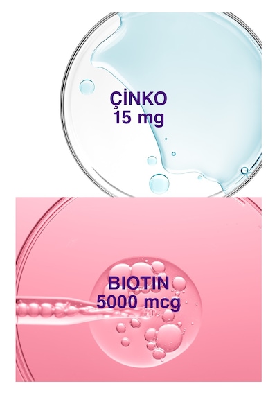 Biotin 5000 Mcg 90 Tablet Saç Tırnak Vitamini Çinko Takviyeli