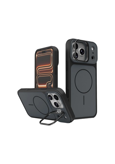 Joko Apple İphone 18 Pro Max Pale Magsafe Standlı Kapak - Siyah