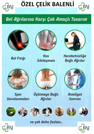 Raj Lumbosacral Bel Fıtığı Disk Kayması Korsesi