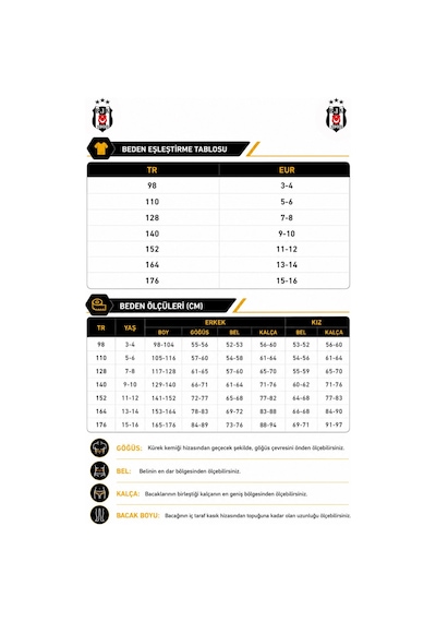 Beşiktaş Çocuk T-shırt Beyaz