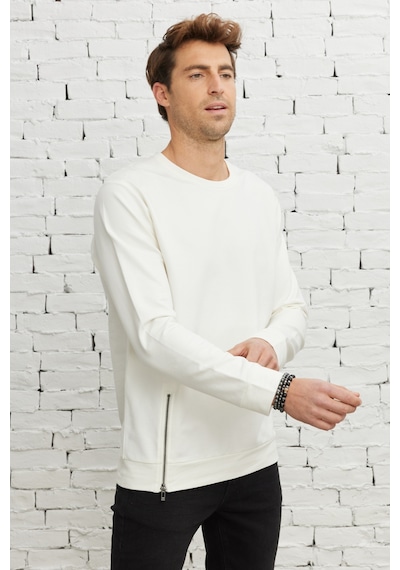 AC&Co / Altınyıldız Classics ERKEK EKRU Standart Fit Normal Kesim Bisiklet Yaka Sweatshirt Ekru AC&Co / Altınyıldız Classics ERKEK EKRU Standart Fit Normal Kesim Bisiklet Yaka Sweatshirt Ekru