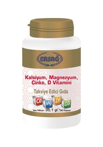 Ersağ Kalsiyum. Magnezyum. Çinko. D Vitamini