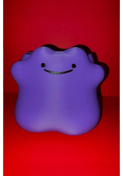 Cute Ditto Kalemlik Kız Çocuk Odası Dekoratif Masa Üstü Kalemlik Mor