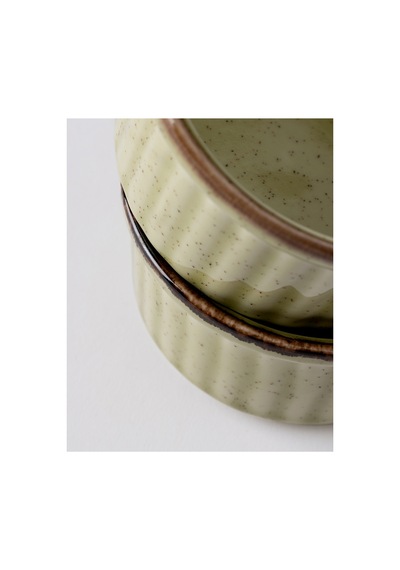 Madame Coco Kleby 2'li Natural Sufle Kabı - Yeşil - 10 Cm