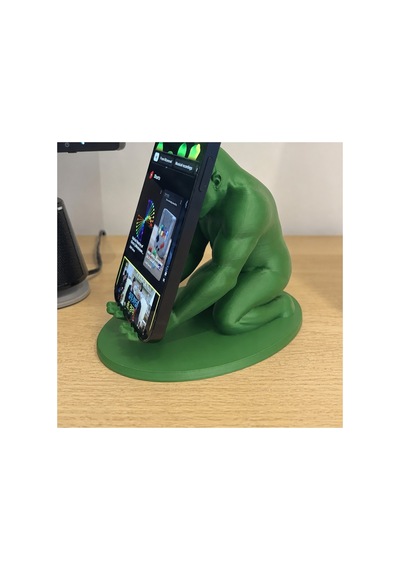 Alvera Goril Telefon Tutucu 3d Baskı Kaslı Goril Masaüstü Telefon Standı-yeşil