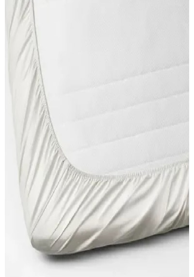 Divanev Oyun Parkı Yatağı İçin Fitted Pamuk Alez 60x120+10 Cm Beyaz