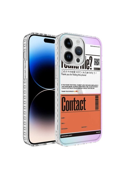 Apple Uyumlu iPhone 13 Pro Kilif Airbag Kenarli Renkli Desenli Elegans Kilif 560167510