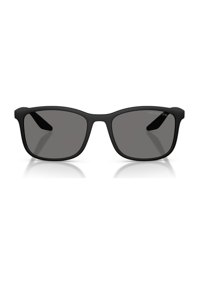 Prada Ps A08s Dg002g 56 Linea Rossa Erkek Polarize Kare Siyah Kemik Güneş Gözlüğü Siyah