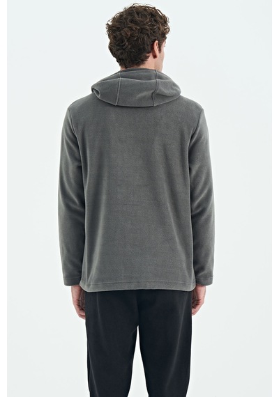 Air Jones Tommy Life Hern Koyu Gri Erkek Polar Sweatshirt - 88301 Koyu Gri