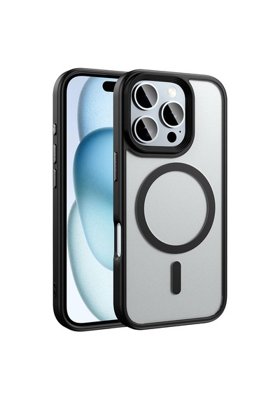 Apple Uyumlu iPhone 16 Pro Max Kılıf Mat Arka Yüzey Wireless Şarj Özelli
